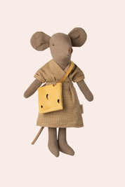 Maileg - Dress and Bag - Mum Mouse - Strawberries & Cream