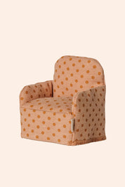 Maileg - Folding Chair - Mouse - Dots - Strawberries & Cream - Ingrid Lewis - Designer