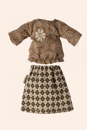 Maileg - Grandma Mouse - Blouse and Skirt - Strawberries & Cream