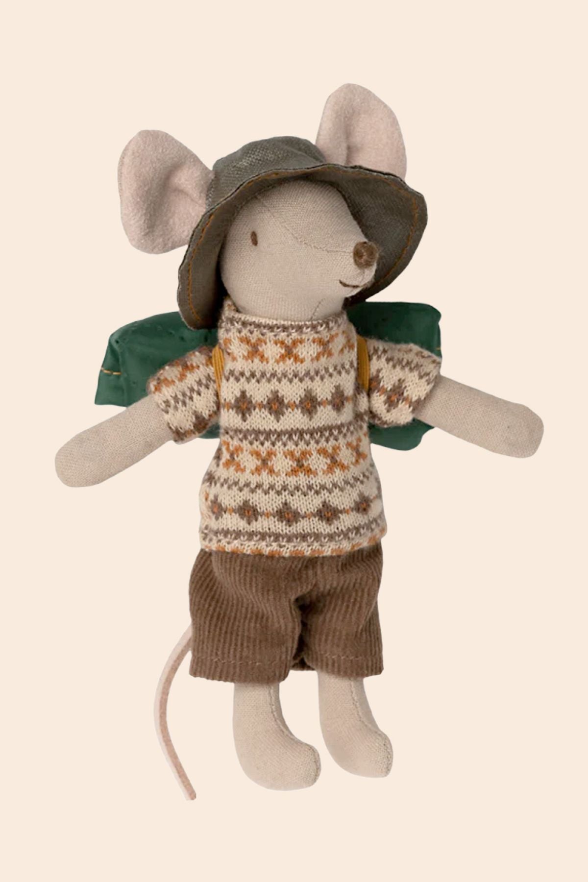 Maileg - Hiker Mouse Big Brother with Winter Clothes - Strawberries & Cream