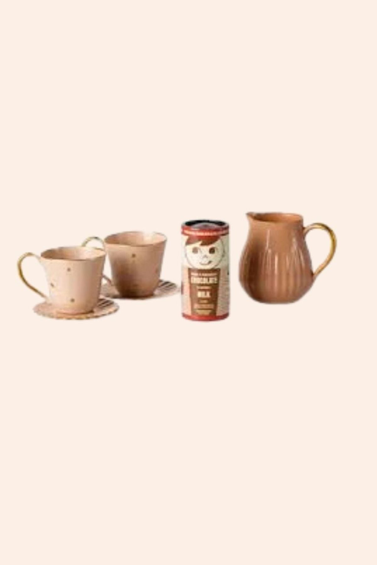 Maileg -  Hot Chocolate Set - Mini - Strawberries & Cream