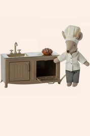 Maileg - Kitchen Mouse - Light Brown - Strawberries & Cream