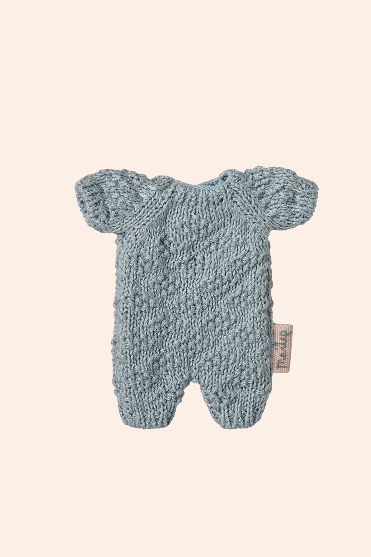 Maileg - Knitted Suit - Micro - Blue - Strawberries & Cream - Ingrid Lewis - Designer