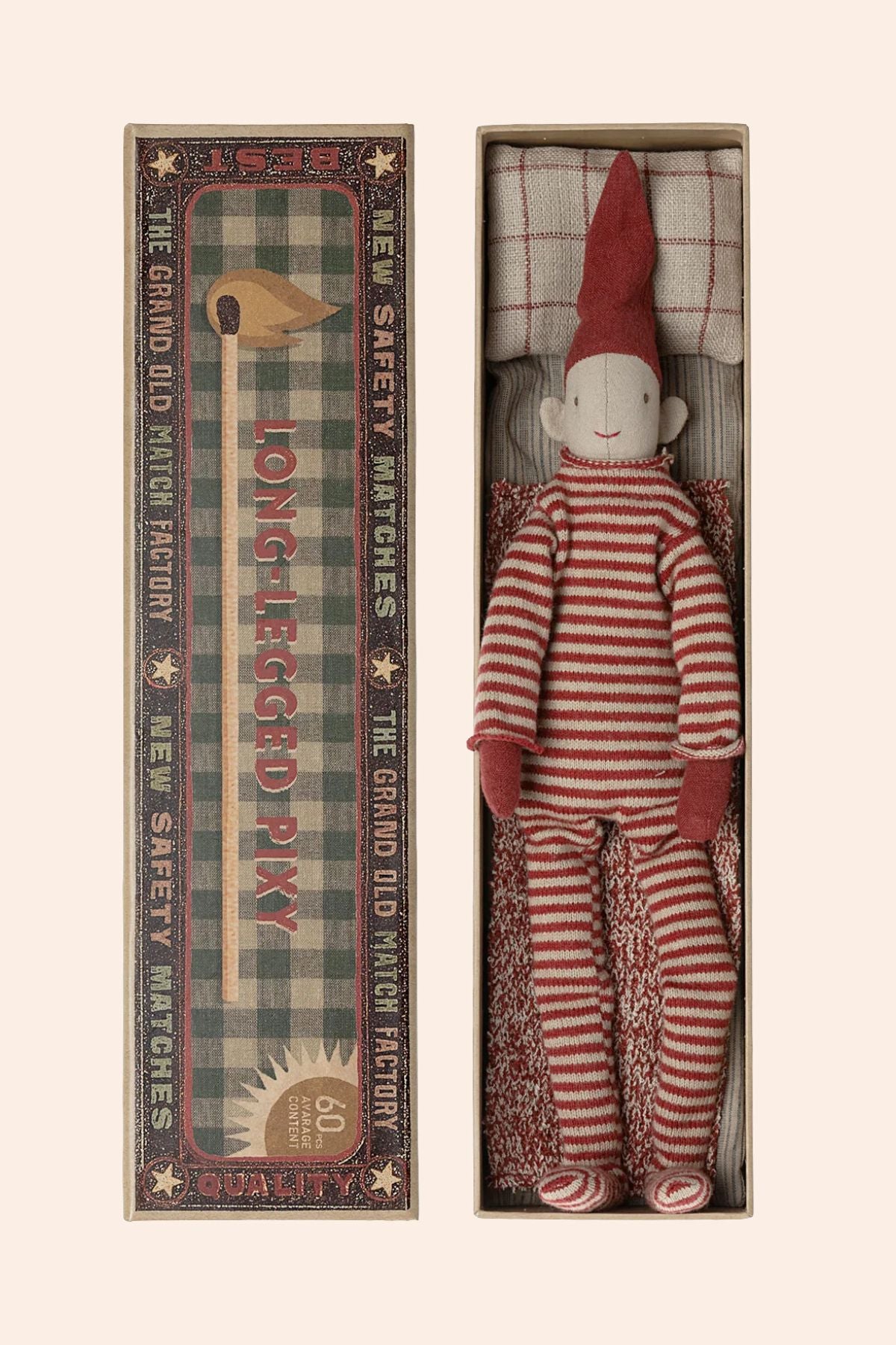 Maileg - Long Legged Pixy - Strawberries & Cream 