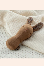 Maileg - Lullaby Friends - Bunny Rattle - Dusty Yellow - Strawberries & Cream