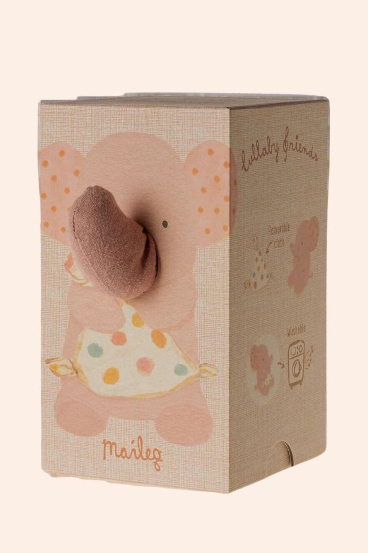 Maileg - Lullaby Friends -  Elephant - Old Rose - Strawberries & Cream