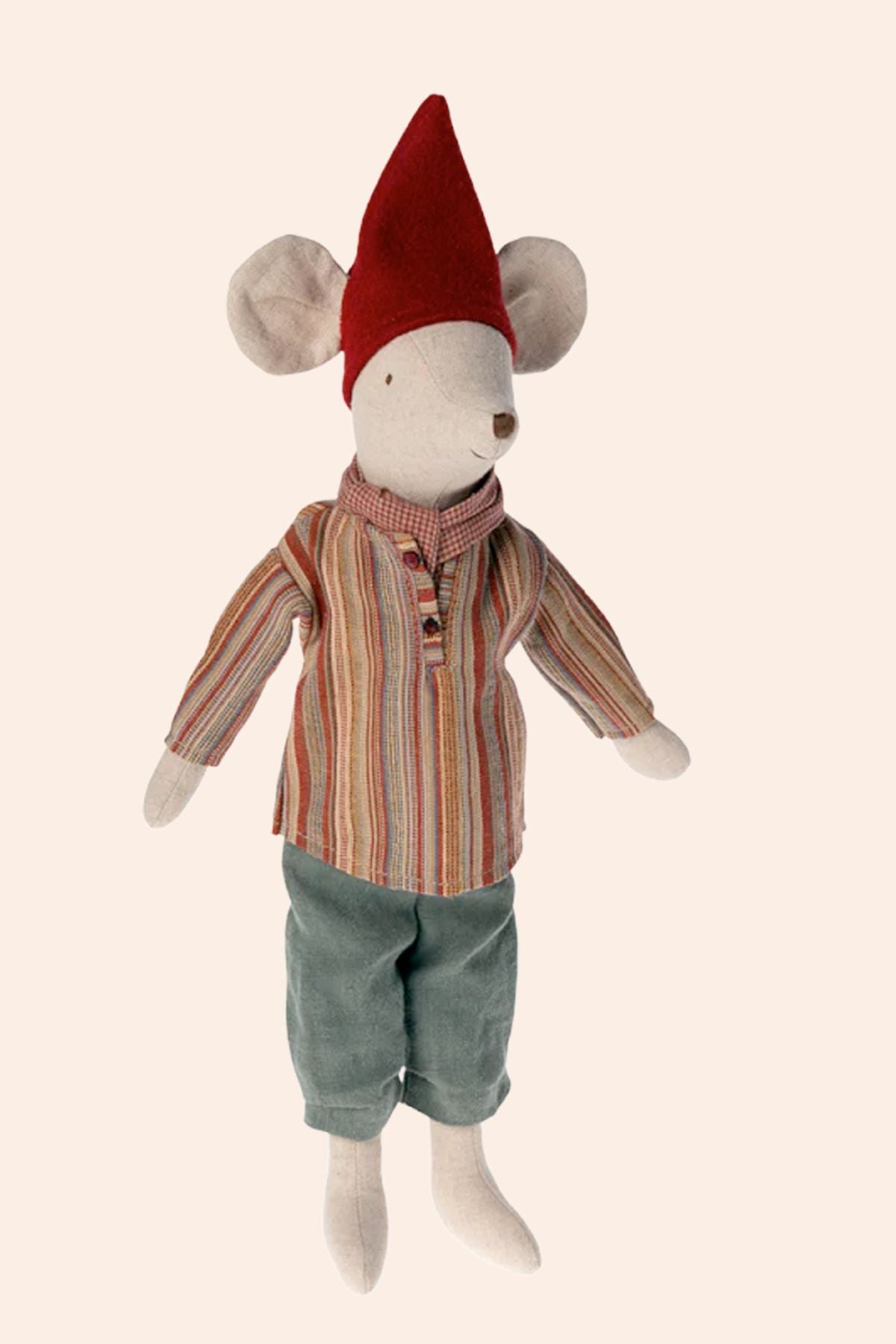 Maileg - Medium - Christmas Mouse - Boy - Strawberries & Cream 