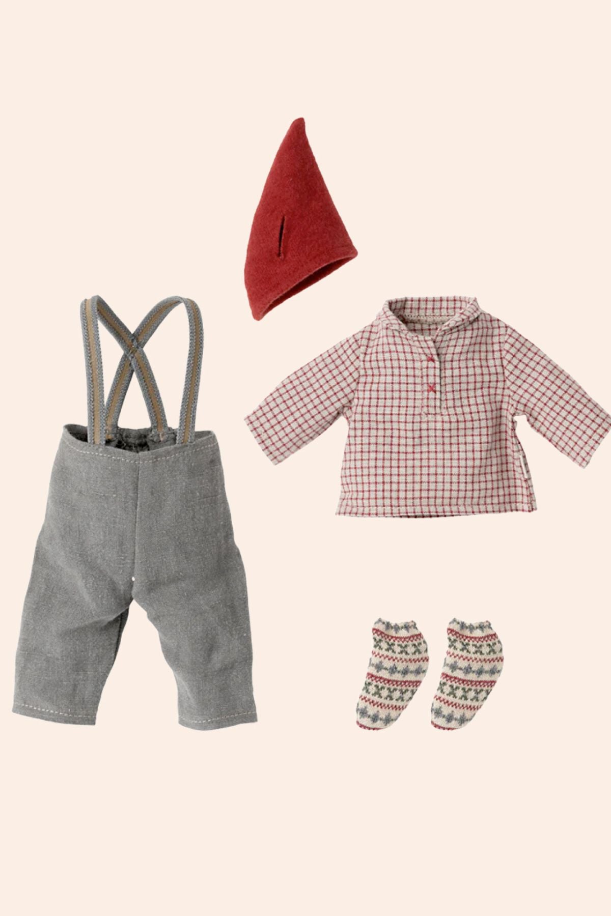 Maileg - Medium Mouse - Christmas Clothes - Boy