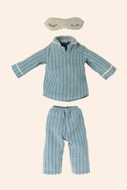 Maileg - Medium Size Mouse Clothes - Pyjamas - Strawberries & Cream