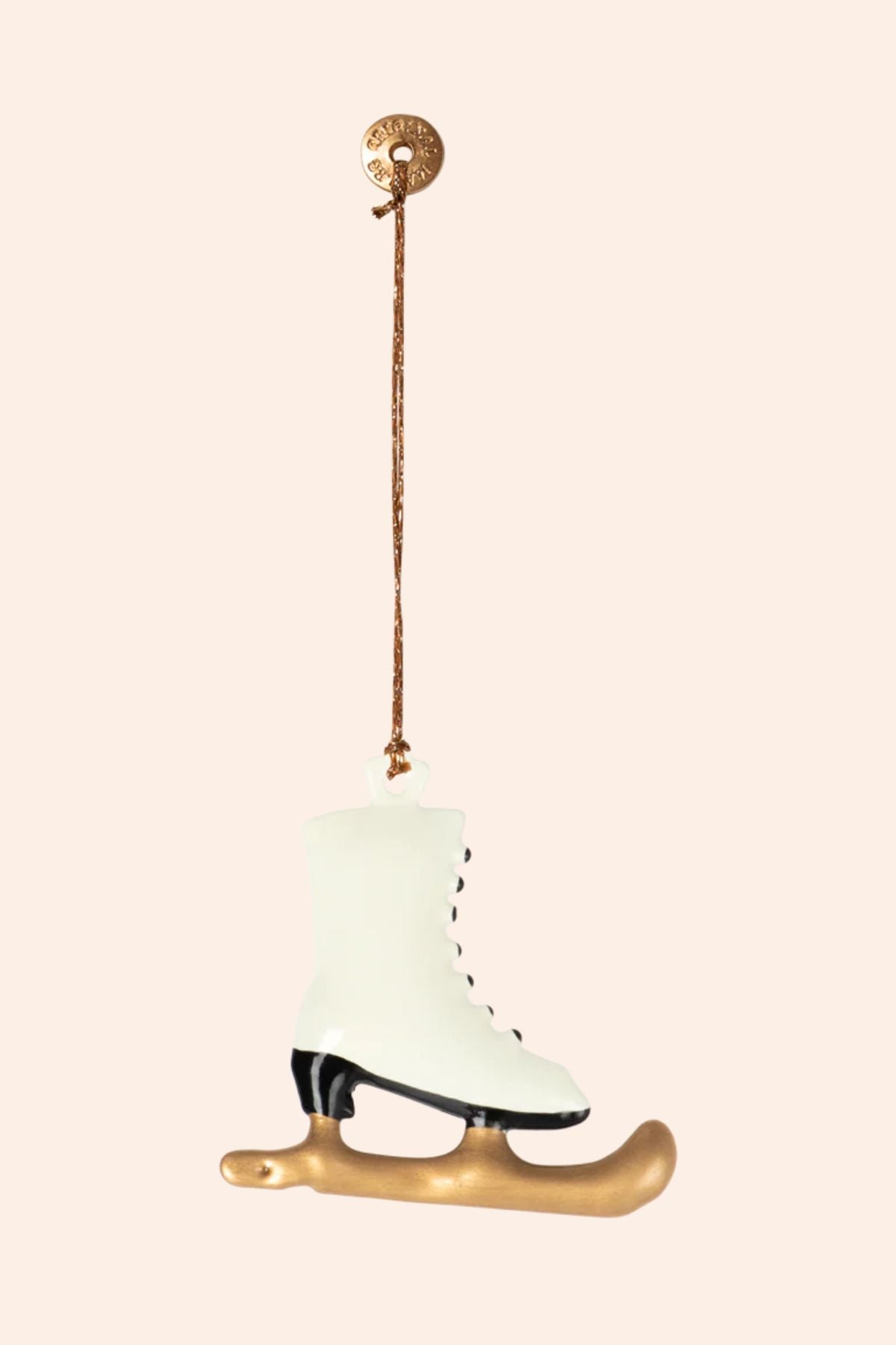 Maileg - Metal Ornament, Dark Skate - Off White - Strawberries & Cream
