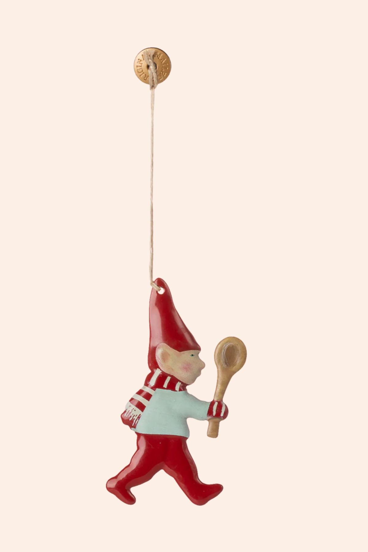 Maileg - Metal Ornament, Pixy-Spoon - Strawberries & Cream