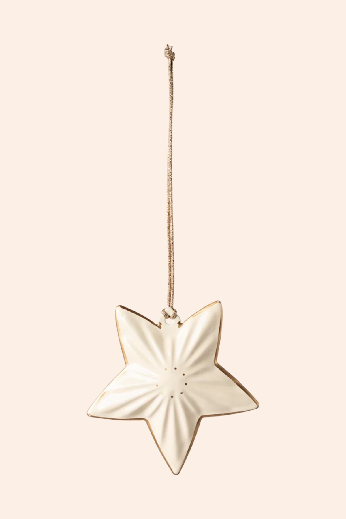 Maileg - Metal Ornament, Star - Strawberries & Cream
