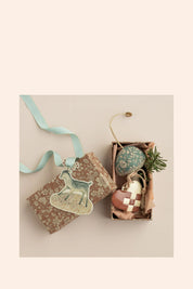Maileg - Metal ornament, Braided Heart - Light Purple - Strawberries & Cream