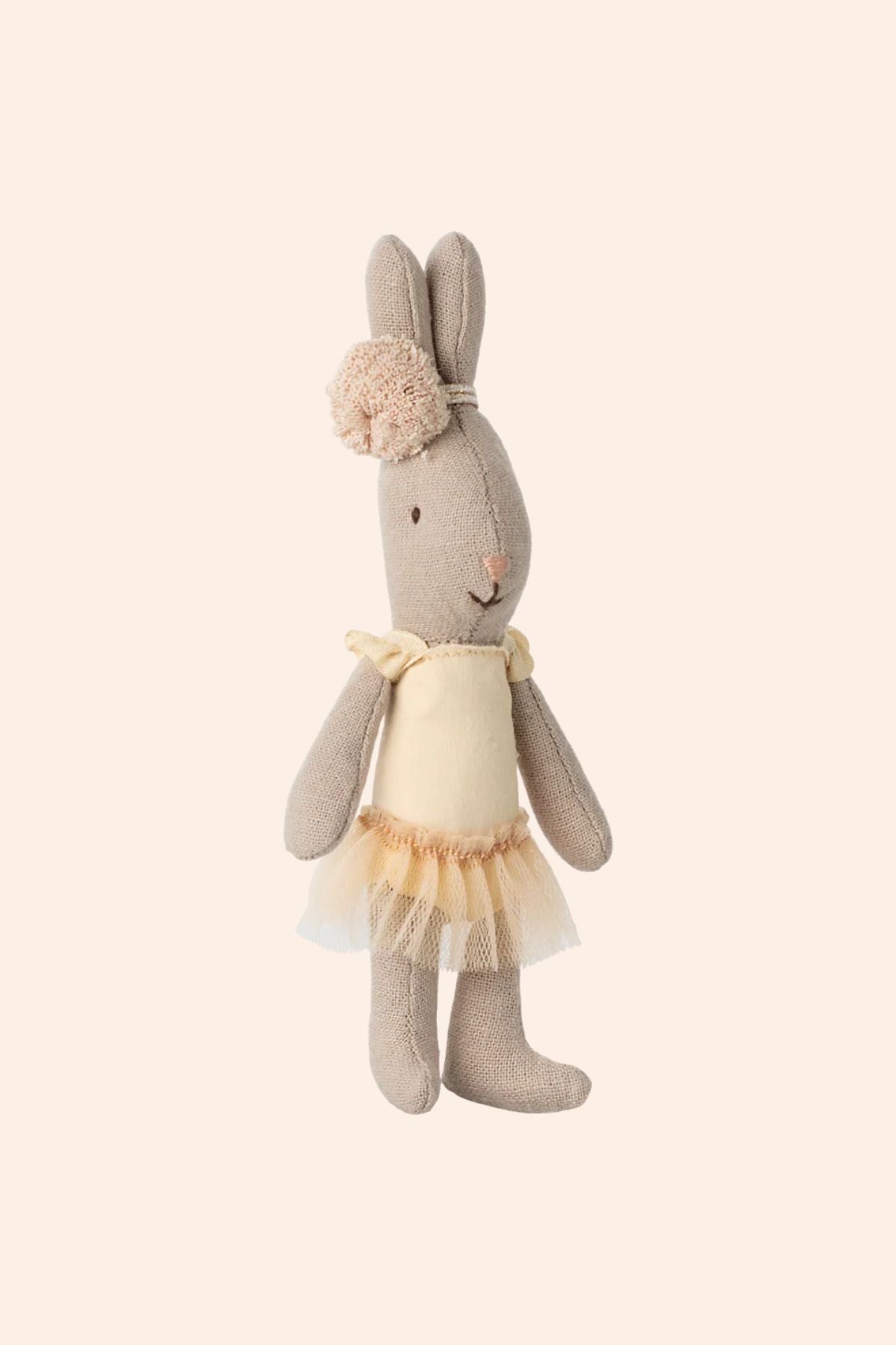 Maileg - Micro Rabbit - Ballet suit and skirt cream - strawberries & cream