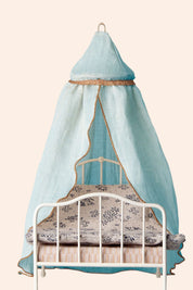 Maileg - Miniature - Bed Canopy - Mint - Strawberries & Cream