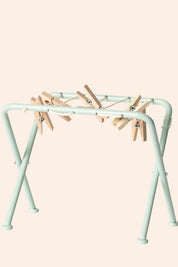 Maileg - Miniature - Drying Rack with Pegs - Strawberries & Cream