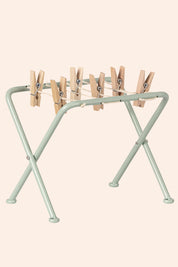 Maileg - Miniature - Drying Rack with Pegs - Strawberries & Cream