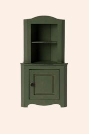 Maileg - Miniature Corner Cabinet - Dark Green - Strawberries & Cream - Ingrid Lewis - Designer