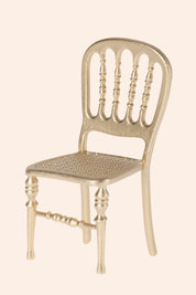 Maileg - Mouse - Chair in Gold - Strawberries & Cream