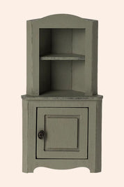 Maileg - Mouse - Corner Cabinet - Light Green - Strawberries & Cream 