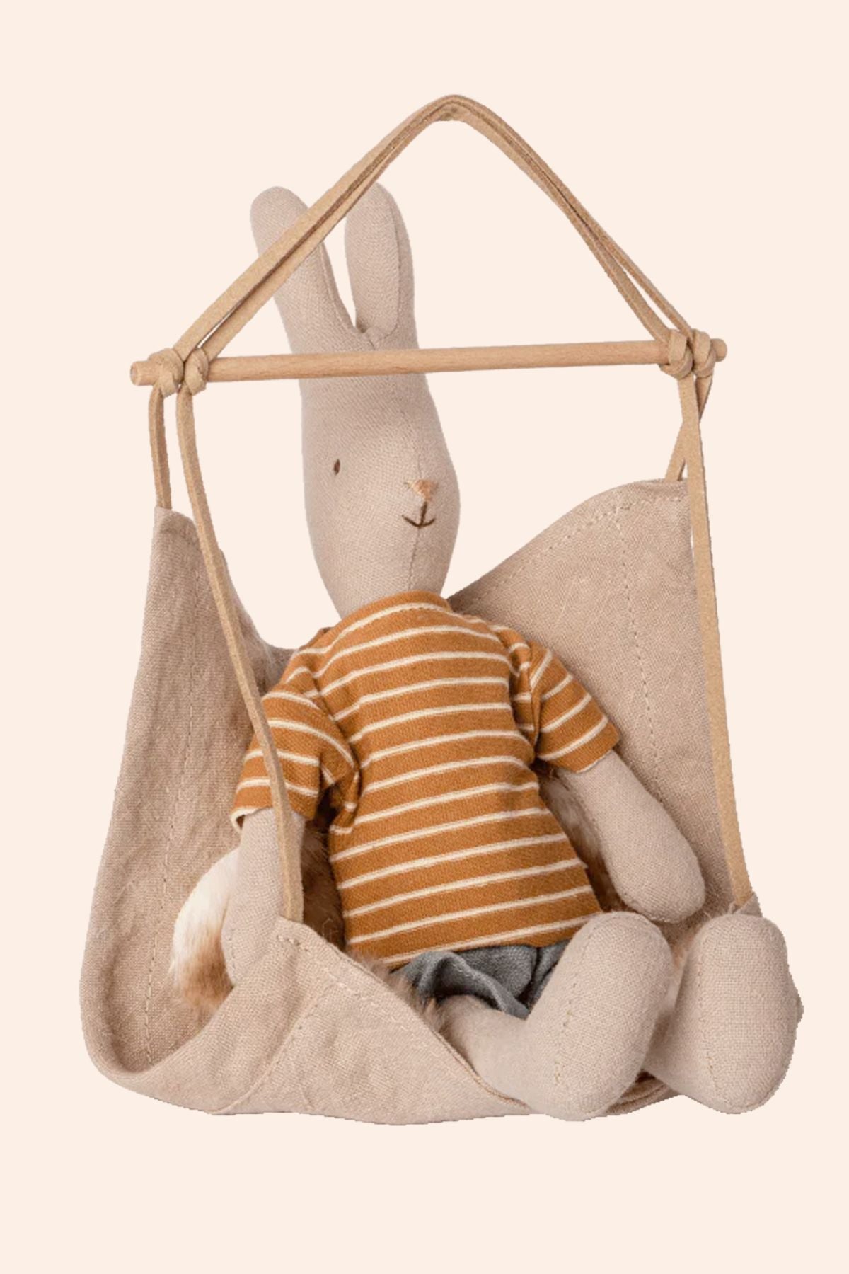Maileg - Mouse - Hanging Chair - Micro  - Strawberries & Cream 