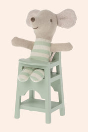 Maileg - Mouse - High Chair - Mint - Strawberries & Cream