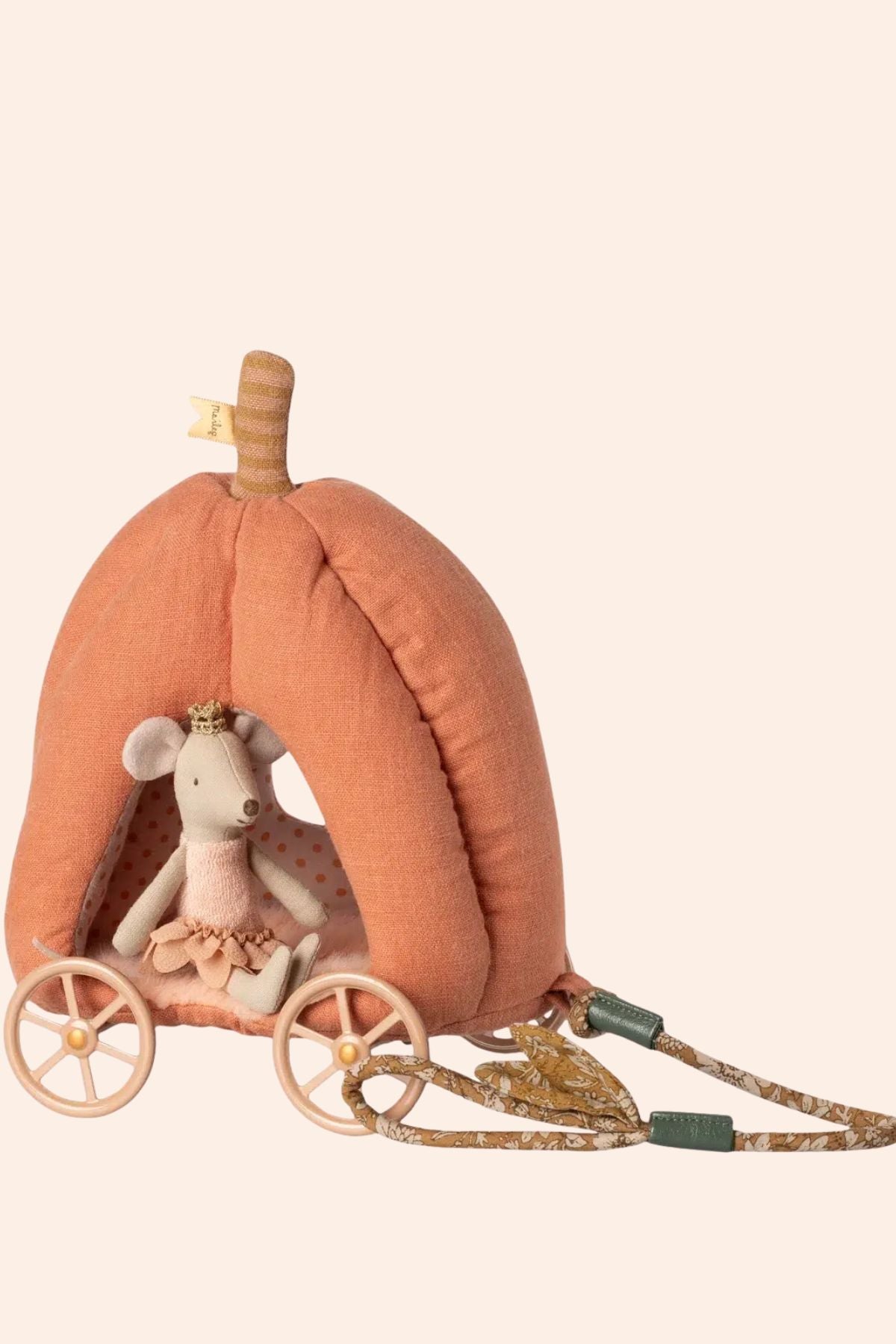 Maileg - Mouse - Pumpkin Carriage - Strawberries & Cream - Fairytale
