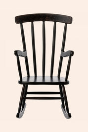 Maileg - Mouse - Rocking Chair - Anthracite - Strawberries & Cream