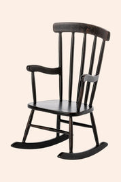 Maileg - Mouse - Rocking Chair - Anthracite - Strawberries & Cream