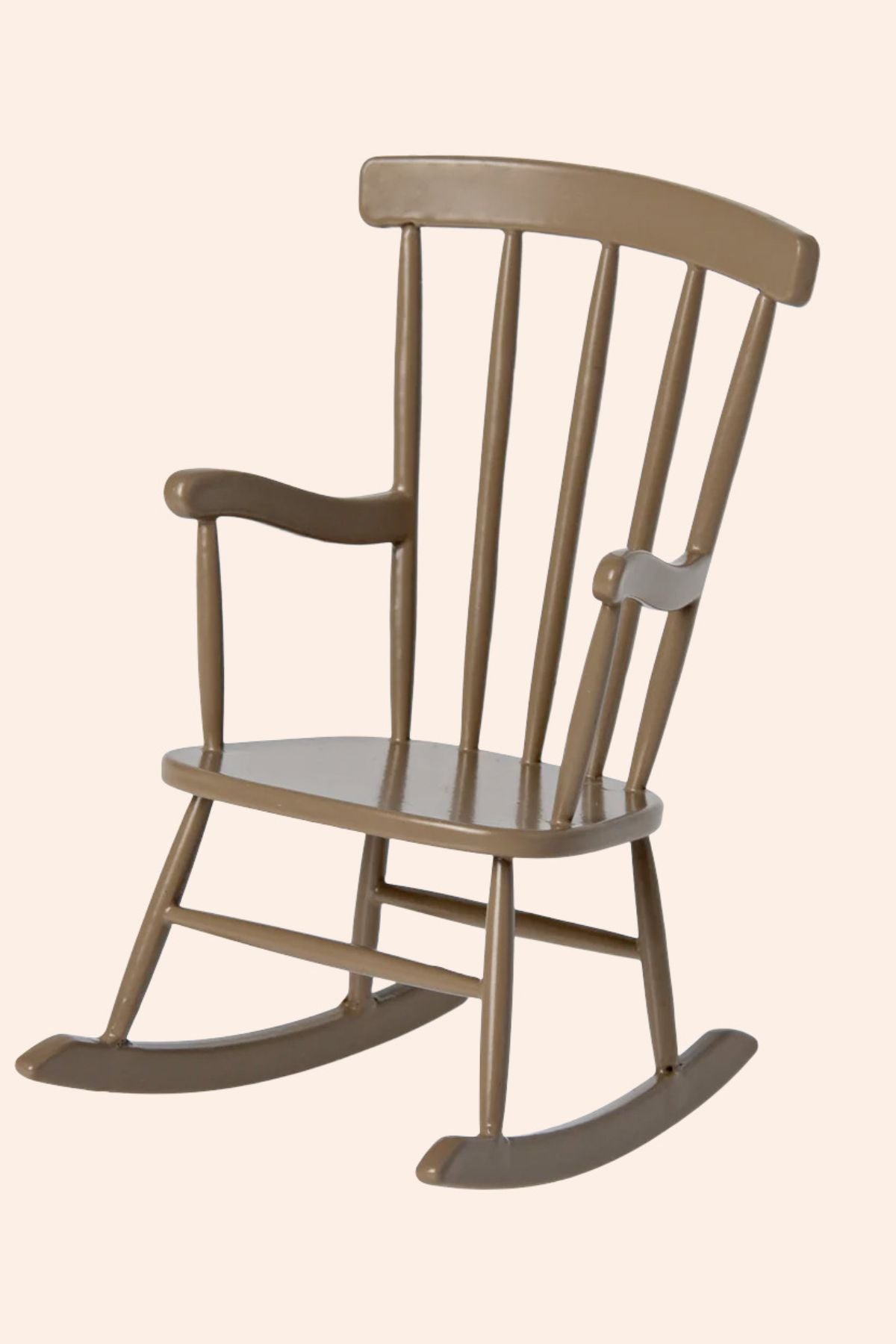 Maileg - Mouse - Rocking Chair - Light Brown - Strawberries & Cream