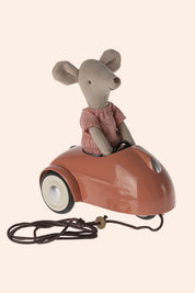 Maileg - Mouse Car - Coral - Strawberries & Cream 