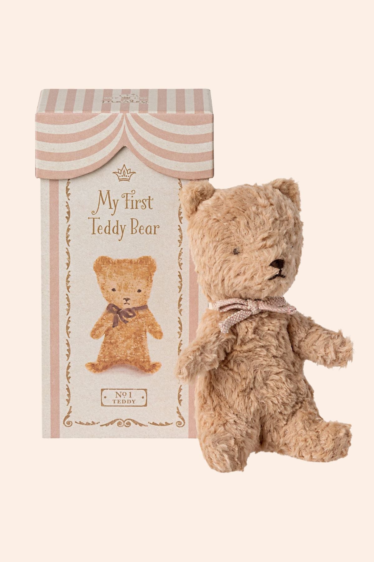 Maileg -  My First Teddy - Powder - Strawberries & Cream