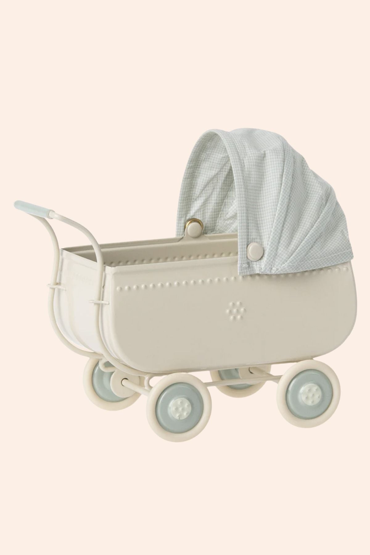 Maileg - Pram Micro - Blue - Strawberries & Cream