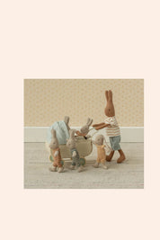 Maileg - Pram Micro - Blue - Strawberries & Cream