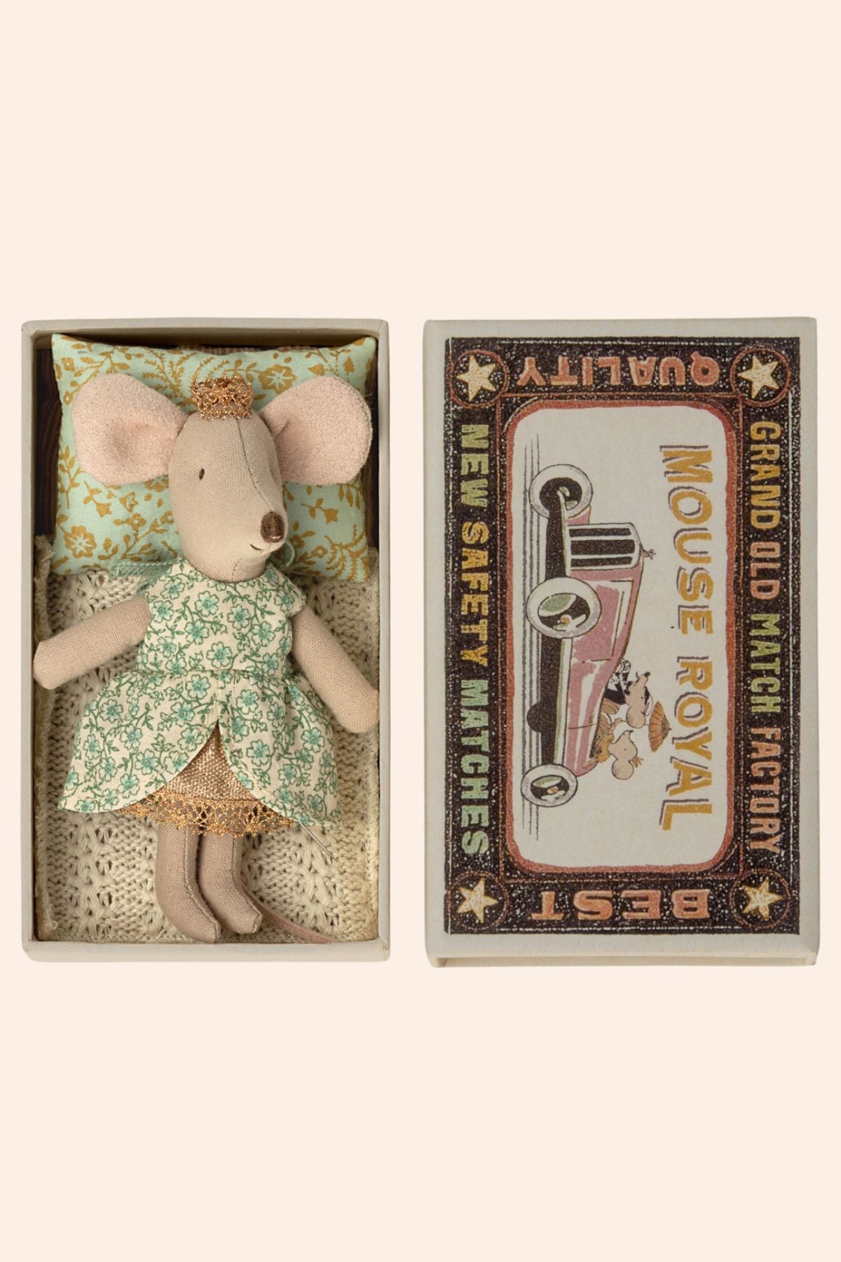 Maileg - Princess Mouse - Little Sister Match Box - Strawberries & Cream