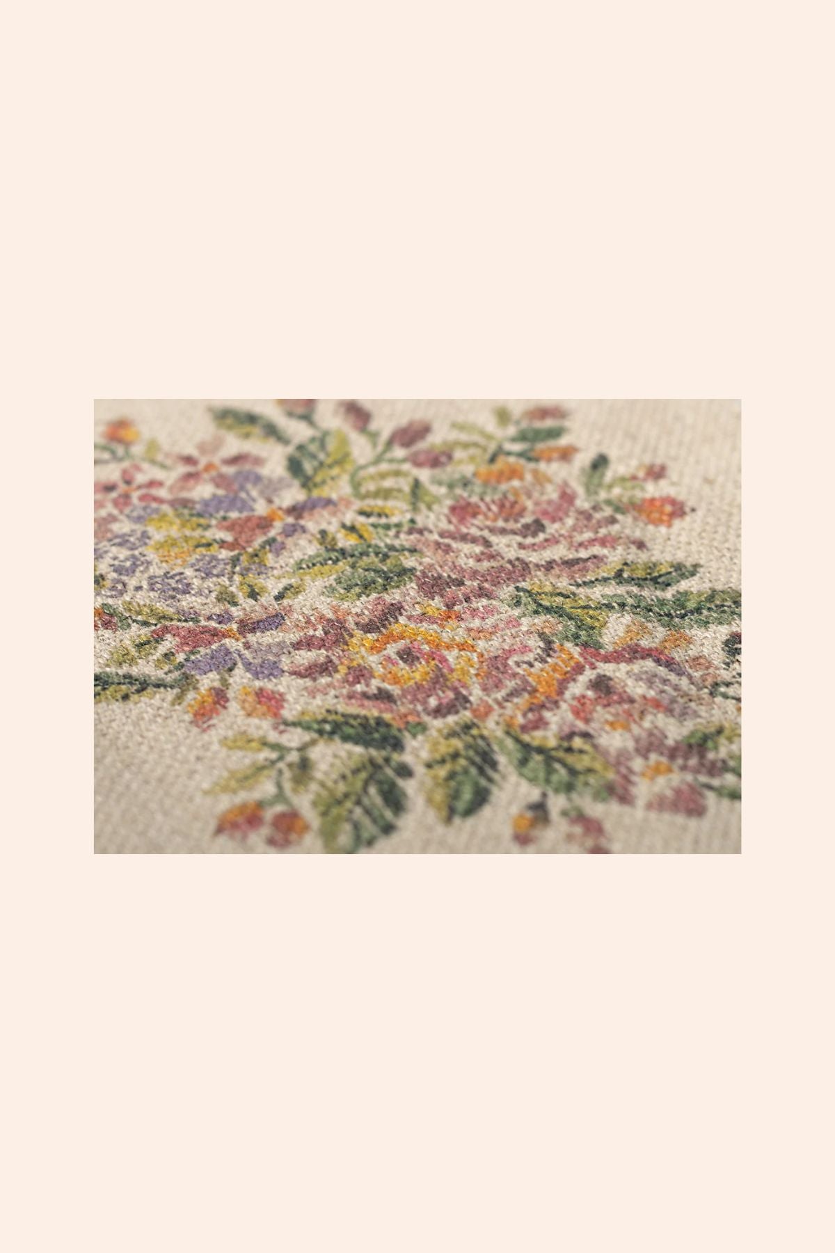 Maileg - Rug, Flowers - Large - Strawberries & Cream