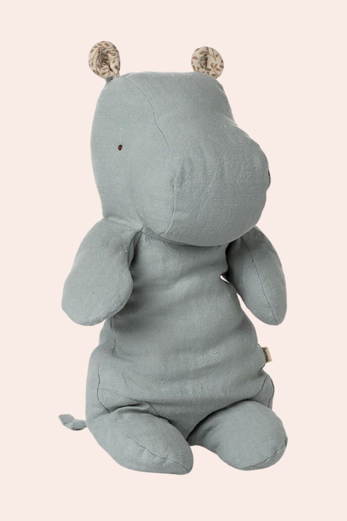 Maileg_-_Safari_Friends_-_Medium_Hippo_-_Blue_Grey_Strawberries_-_and_-_Cream_-01