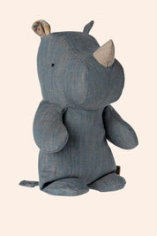 Maileg - Safari Friends - Small Rhino - Blue/Sand - Strawberries & Cream