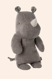 Maileg - Safari Friends - Small Rhino - Grey - Strawberries & Cream