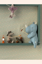 Maileg - Safari Friends - Small Rhino - Grey - Strawberries & Cream