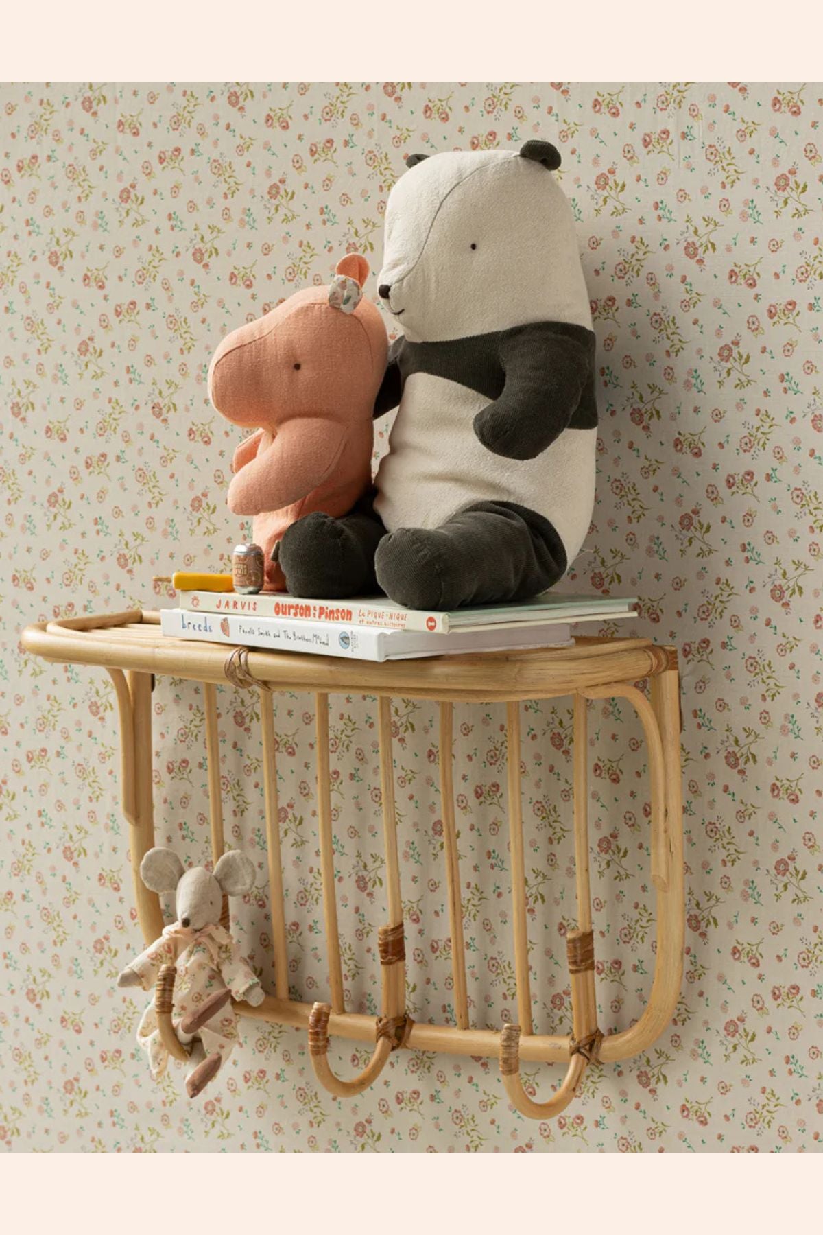 Maileg - Safari Friends, Medium Panda - Strawberries & Cream - Toys