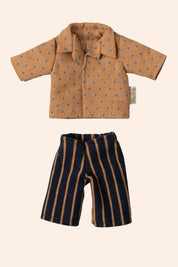 Maileg - Shirt and Striped Pants - Dad Mouse - Strawberries & Cream