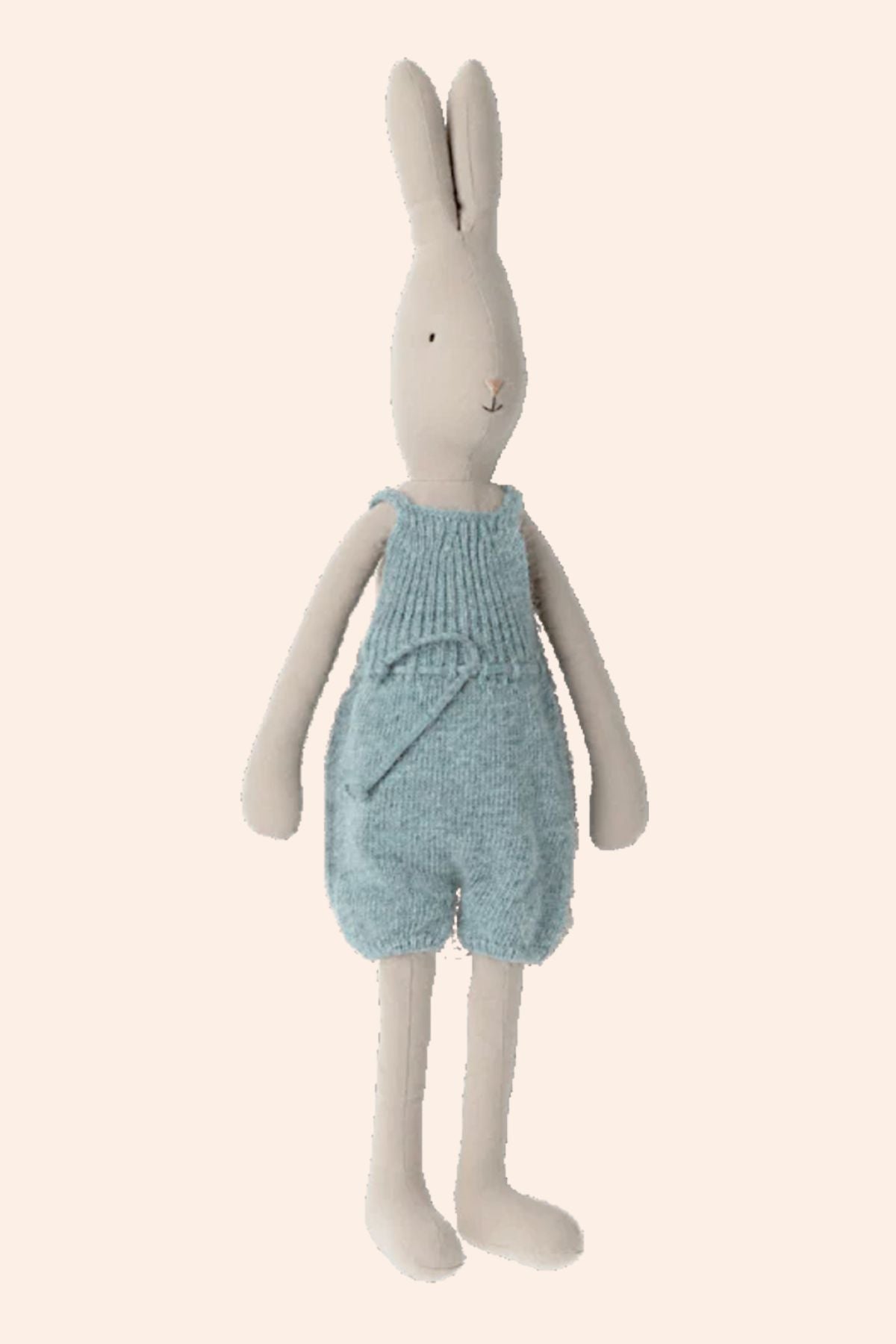 Maileg - Size 4 Clothes Rabbit/Bunny - Knitted Overall - Strawberries & Cream