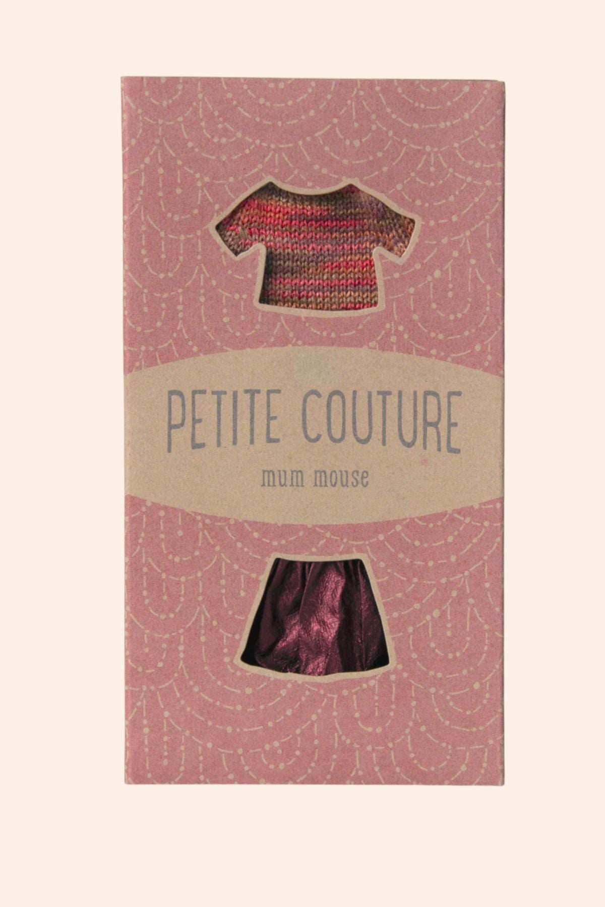 Maileg - Skirt and Knitted Blouse - Mum Mouse - Strawberries & Cream