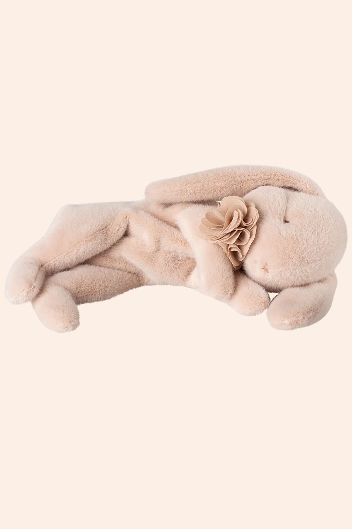 Maileg -  Sleeping Bunny Plush, Small - Powder -  Strawberries & Cream 
