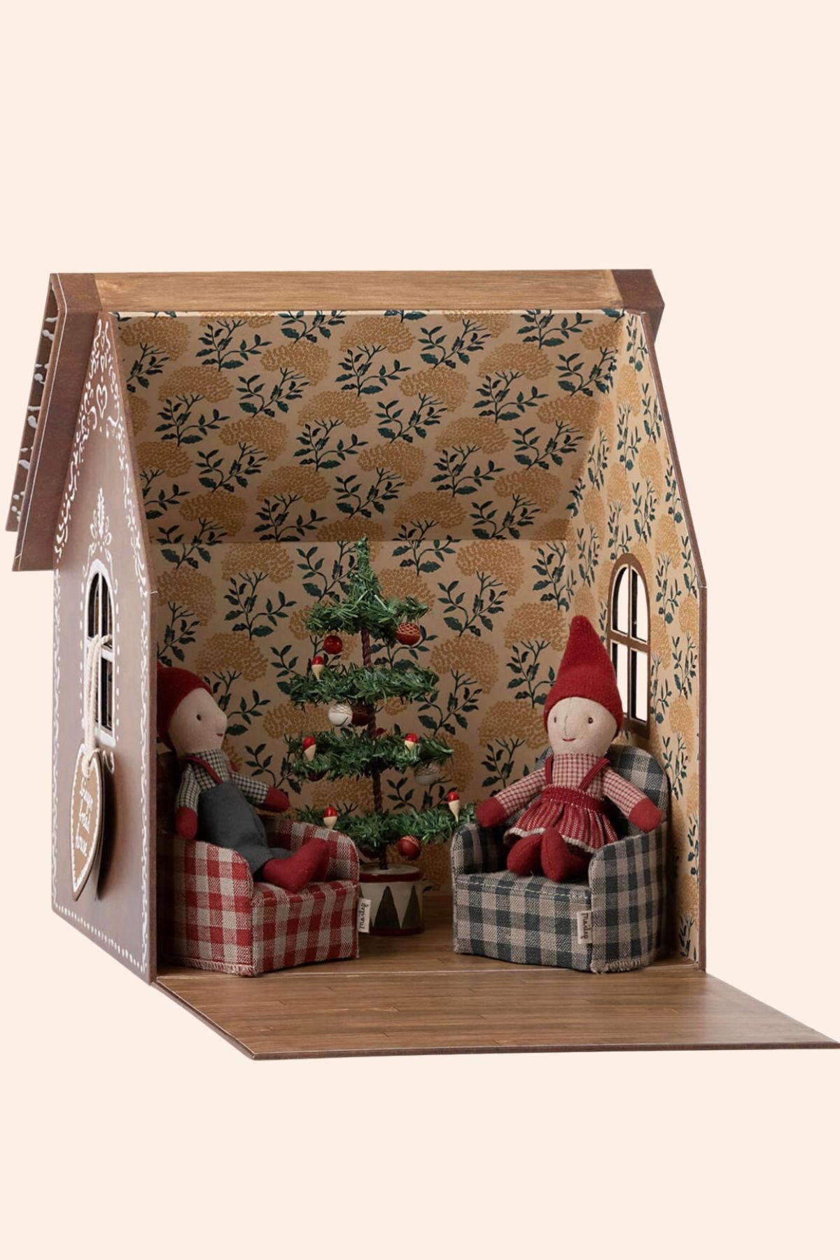 Maileg - Small Gingerbread House - Strawberries & Cream 