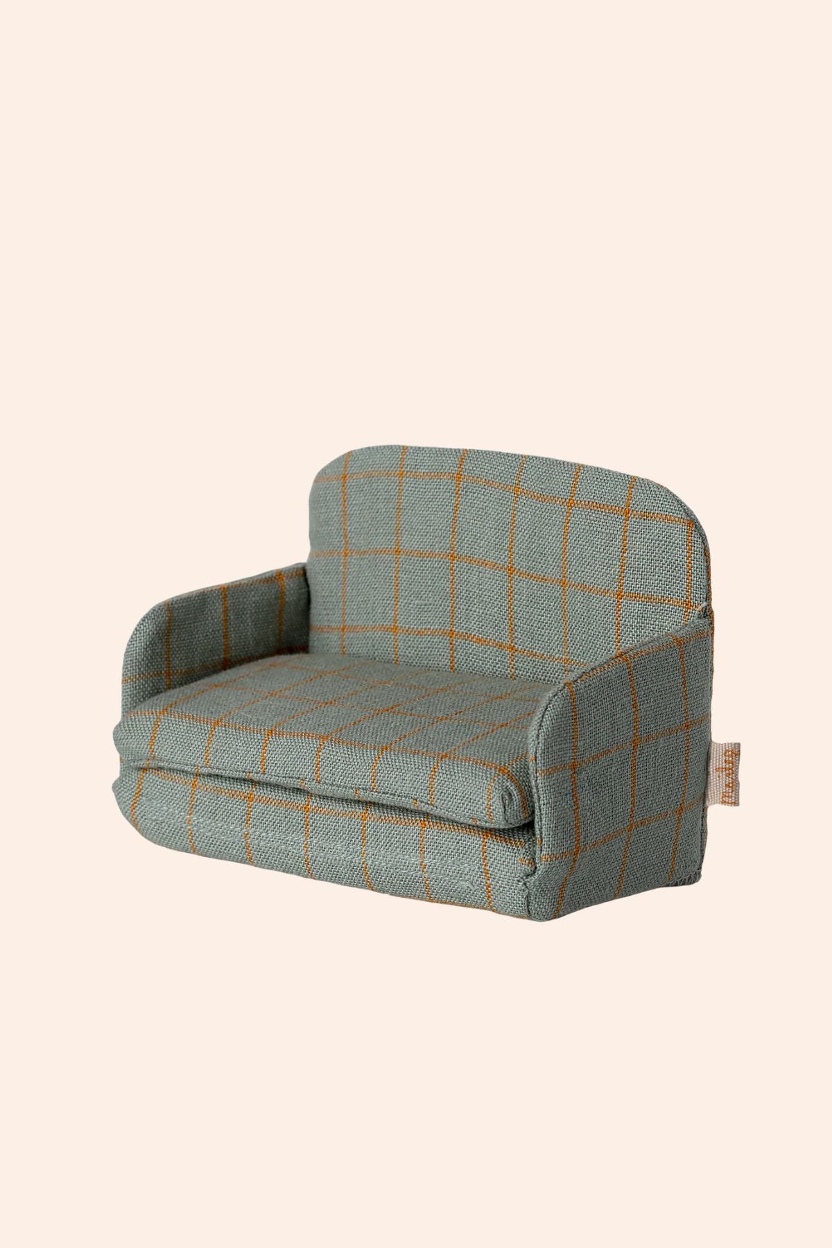 Maileg - Sofa bed, Mouse - Checker - Strawberries & Cream