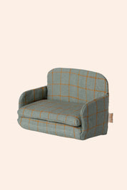 Maileg - Sofa bed, Mouse - Checker - Strawberries & Cream