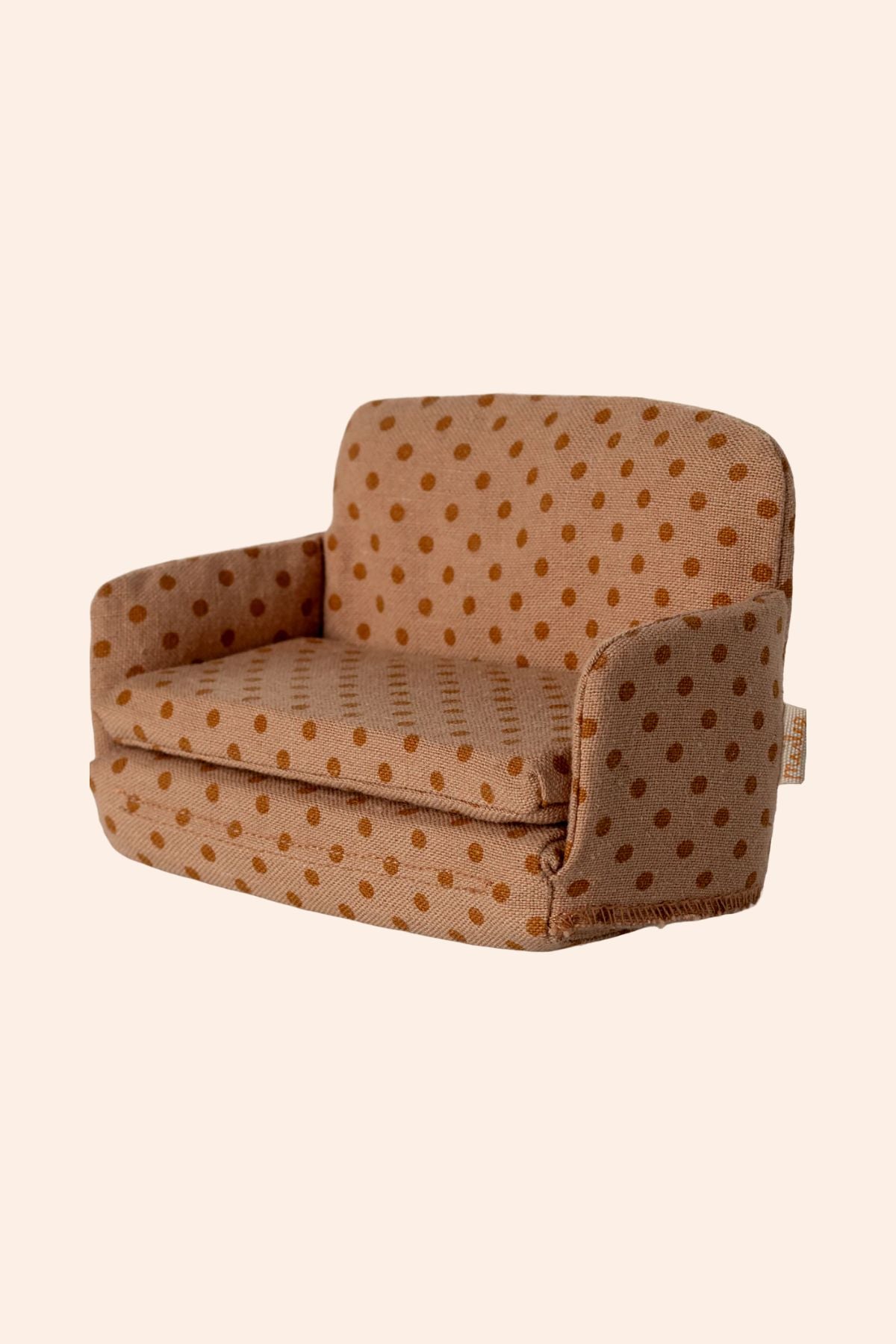 Maileg - Sofa bed, Mouse - Dots - Strawberries & Cream