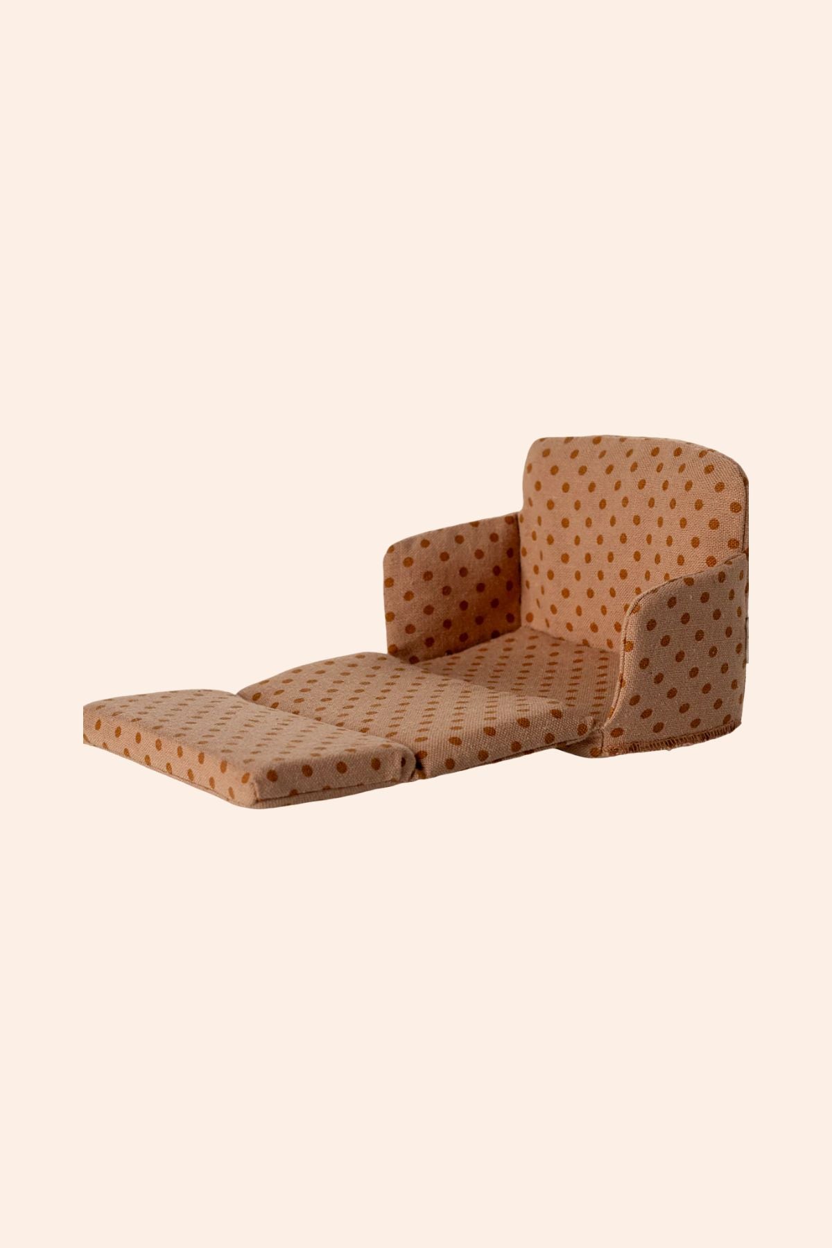Maileg - Sofa bed, Mouse - Dots - Strawberries & Cream